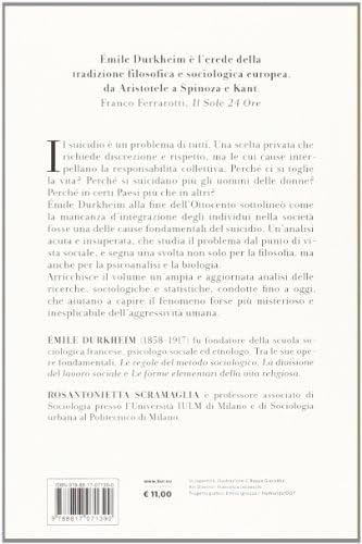 Il suicidio. Studio di sociologia by Émile Durkheim
