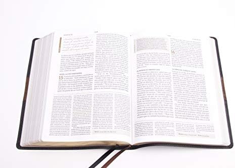RVR 1960 Biblia de estudio Spurgeon, negro/marrón símil piel (Spanish Edition) by B&H Español Editorial Staff