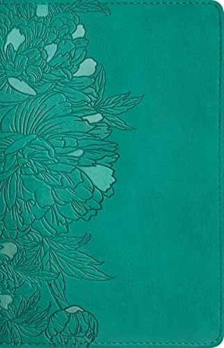 NLT Compact Giant Print Bible, Filament Enabled (LeatherLike, Peony Rich Teal, Red Letter) by New Living Translation