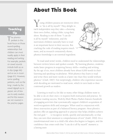 Week-By-Week Phonics Packets by Joan Novelli