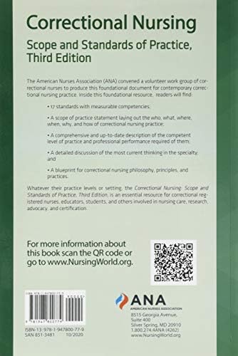 Correctional Nursing: Scope and Standards of Practice, Third Edition by American Nurses Association