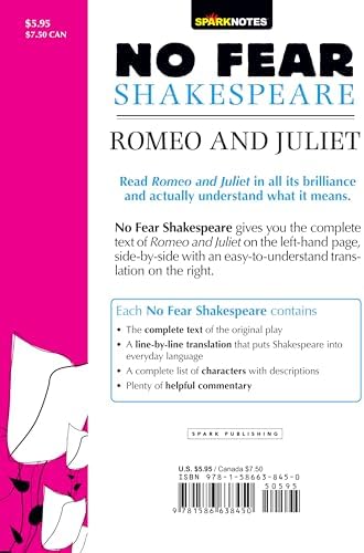 Romeo and Juliet: No Fear Shakespeare Side-by-Side Plain English by William Shakespeare