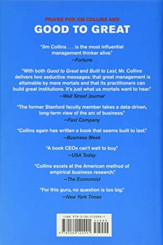 Great by Choice: Uncertainty, Chaos, and Luck--Why Some Thrive Despite Them All (Good to Great, 5) by Jim Collins