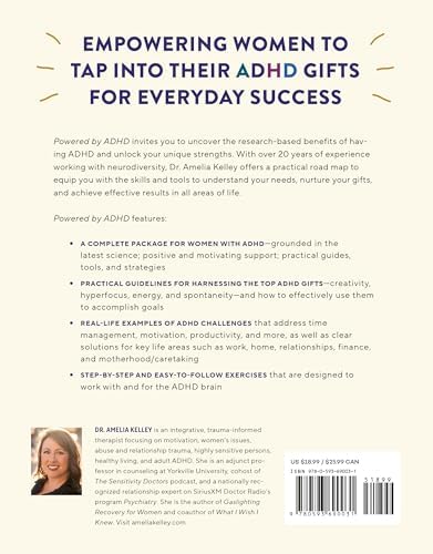 Powered by ADHD: Strategies and Exercises for Women to Harness Their Untapped Gifts by Amelia Kelley PhD