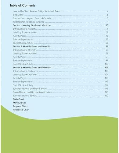 Summer Bridge Activities Preschool to Kindergarten Workbook, Activity Book Ages 4-6 With Math, Phonics, Handwriting Practice, Fitness, Flash Cards, Stickers, and More by Summer Bridge Activities