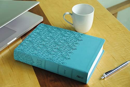 NIV, Super Giant Print Reference Bible (Font Size: 16.5-point), Leathersoft, Teal, Red Letter, Comfort Print by Zondervan