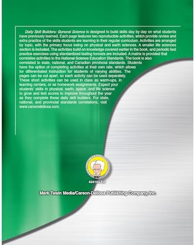 Mark Twain Grades 5-8 General Science WorkBook, Solar System, Weather, Energy, Natural Disasters, and Biology Textbook, Classroom or Homeschool Curriculum (Volume 3) by Wendi Silvano