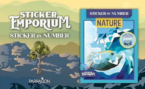 Sticker by Number Nature: Sticker Emporium by Parragon Books