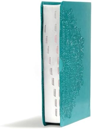 KJV Large Print Personal Size Reference Bible, Teal LeatherTouch Indexed, KJV Holy Bible, Red Letter, Pure Cambridge Text, Presentation Page, Cross-References, Full-Color Maps by Holman Bible Publishers
