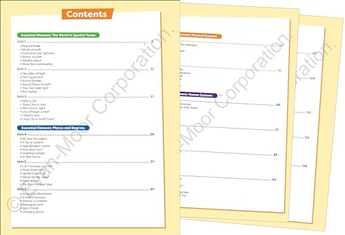 Evan-Moor Skill Sharpeners Geography Workbook, Grade 6, Fun Projects and Activities, Map Skills, Continents, Oceans, Mountains, Rivers, Lakes, Habitats, Reading Comprehension, Writing, Homeschool by Evan-Moor Educational Publishers