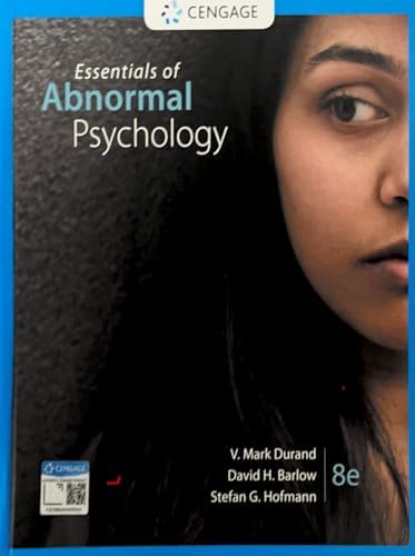 Essentials of Abnormal Psychology (Mindtap Course List) by V Durand