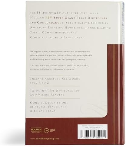 KJV Super Giant Print Dictionary & Concordance by George W. Knight