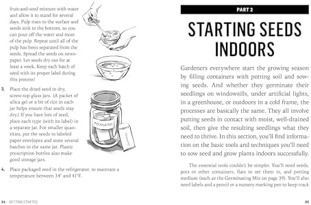 Starting Seeds: How to Grow Healthy, Productive Vegetables, Herbs, and Flowers from Seed. A Storey BASICS® Title by Barbara W. Ellis