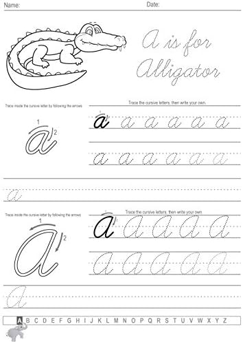 Cursive Handwriting Workbook For Kids: Cursive for beginners workbook. Cursive letter tracing book. Cursive writing practice book to learn writing in cursive (Beginning Cursive Handwriting Workbooks) by Sujatha Lalgudi