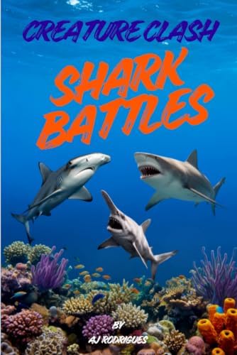 Creature Clash Shark Battles: Epic Great White vs. Bull Shark vs. Tiger Shark Tournament with Real Shark Facts! by AJ Rodrigues