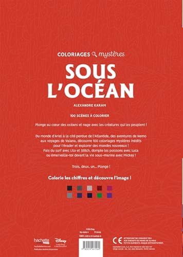 Coloriages mystères Disney - Sous l'océan by Alexandre Karam