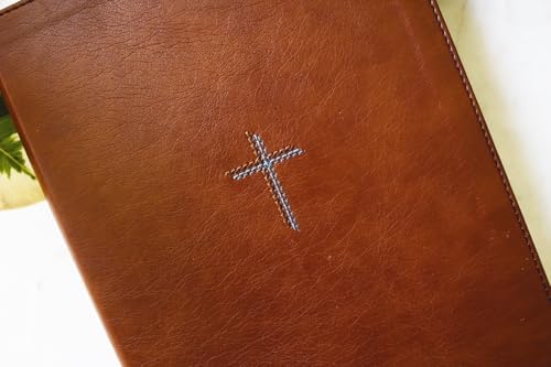 NIV, Quest Study Bible, Large Print, Leathersoft, Brown, Thumb Indexed, Comfort Print: The Only Q and A Study Bible by Christianity Today Intl.