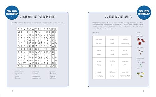 The Vocabulary Workbook for Grades 3, 4, and 5: 120+ Simple Exercises to Improve Reading, Spelling, and Word Usage (English Grammar Workbooks) by Tanya Marshall MEd