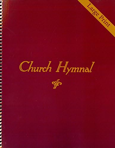 Church Hymnal (Coil Bound Large Print) "Red Back Hymnal" (Large Print - Shape Note Format) by Pathway Music