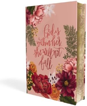 NIV, Artisan Collection Bible, Women’s Bible with Journaling Space, Cloth over Board, Pink Floral, Designed Edges under Gilding, Red Letter, Comfort Print by Zondervan