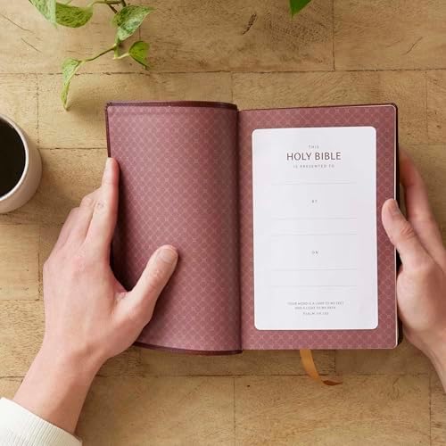 NKJV Bible: Personal Size Giant Print, Brown Leathersoft, Holy Bible, Red Letter, Comfort Print: New King James Version by Thomas Nelson