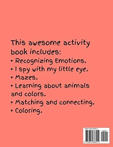 Activity book for Autism 3-5 years old: Lots of different activities including Mazes, recognizing Emotions, coloring, I spy, learning about animals, colors and more! by DR. Elizabeth Bond