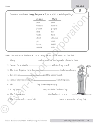 Evan-Moor Language Fundamentals, Grade 5 by Evan-Moor Educational Publishers