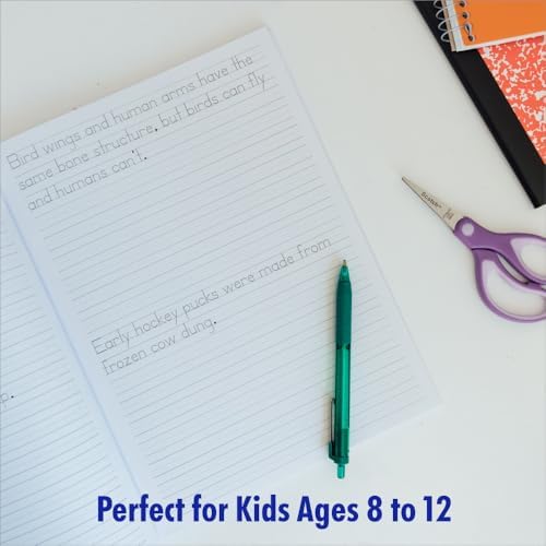 Print Handwriting Practice for Kids 8-12: 250 Awesome Fun Facts about Science, Animals, and History (Foundations of Handwriting) by Spruce Books