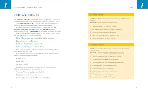 The English Grammar Workbook for Grades 3, 4, and 5: 140+ Simple Exercises to Improve Grammar, Punctuation and Word Usage by Shelly Rees MEd