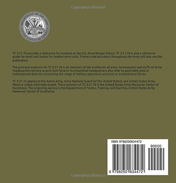 TC 3-21.76 Ranger Handbook - Sep. 2025: Field Pocket Size by Department of the Army