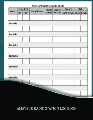 Amateur Ham Radio Station Log Book : Ham Radio Log Book | Logbook For Ham Radio Operators by Wanderlust Publishing