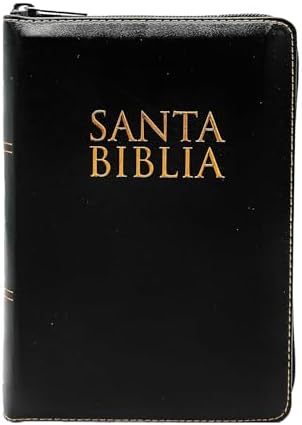 Biblia Reina Valera 1960 Letra Grande con Cierre, Indice, foro senti cuero en color negro con cobre en nuevo tamano compacto/personal. Coleccion Celestial Edicion limitada (Spanish Edition) by Cipriano de Valera Casiodoro de Reina