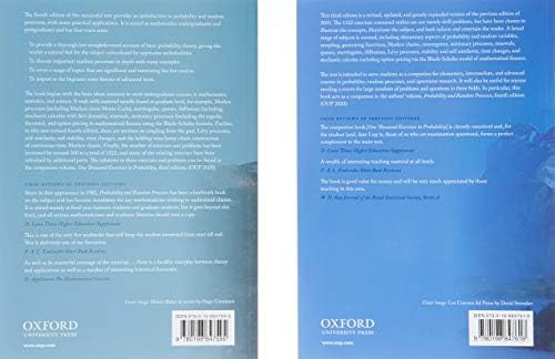 Probability and Random Processes with One Thousand Exercises in Probability by Geoffrey Grimmett