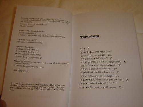 More Than A Carpenter in Hungarian Language / Tobb Mint Acs / by Josh McDowell by Josh McDowell
