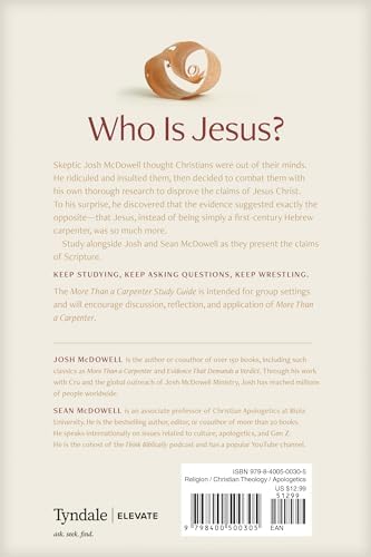 More Than a Carpenter Study Guide: Four Lessons on Who Jesus Is by Josh McDowell