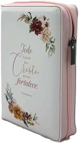Nueva Biblia para mujeres Reina Valera 1960 Letra Grande, con Cierre, Indice, foro senti cuero, tamano compacto/personal en color blanco con diseno ... en Cristo que me fortaleze" (Spanish Edition) by Cipriano de Valera Casiodoro de Reina