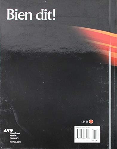 Student Edition Level 1 (Bien dit!) (French Edition) by Houghton Mifflin Harcourt