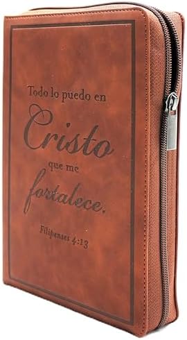Biblia Reina Valera 1960 Letra Grande de 14 pts con Cierre, Indice, foro senti cuero en tamano manual color cafe/ Todo lo puedo en Cristo . Coleccion Celestial Edicion Limitada (Spanish Edition) by Cipriano de Valera Casiodoro de Reina