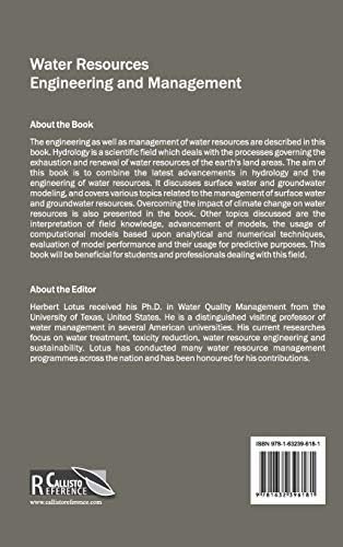 Water Resources Engineering and Management by Herbert Lotus