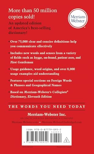 The Merriam-Webster Dictionary - America's Best-Selling Dictionary - Mass Market Paperback by Merriam-Webster