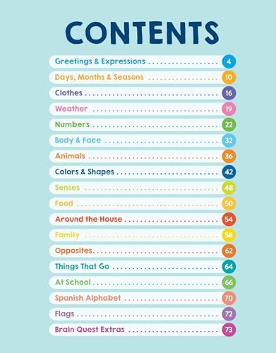 Brain Quest Workbook: Learn Spanish (English and Spanish Edition) by Workman Publishing