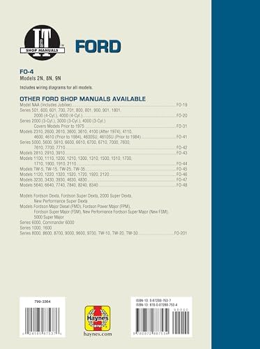 Ford Shop Manual Series 2N 8N & 9N by IT Shop Service