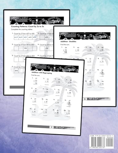 Summer Math Workbook 1-2 Grade Bridge Building Activities: 1st to 2nd Grade Summer Essential Skills Practice Worksheets by Summer Bridge Building
