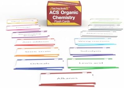 ACS Organic Chemistry Study Cards 2026-2027: ACS Organic Chemistry Exam Review and Practice Test Questions [Full Color Cards] by Test Prep Books