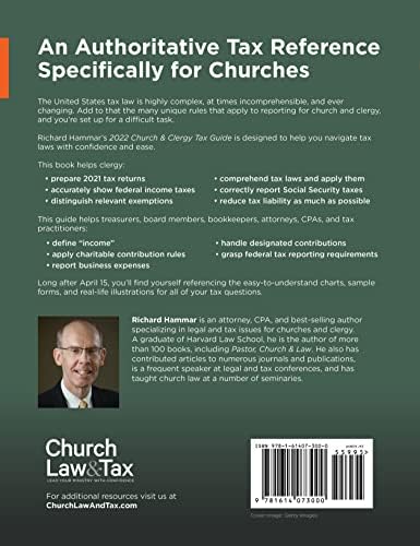 2022 Church & Clergy Tax Guide by Richard Hammar