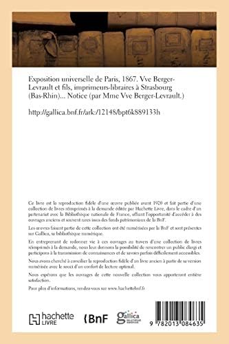 Exposition Universelle de Paris, 1867 (French Edition) by Éléonore Berger-Levrault