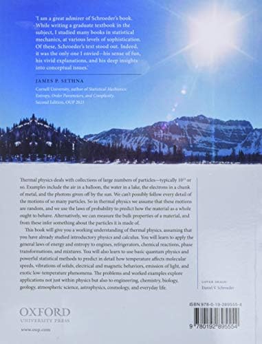 An Introduction to Thermal Physics by Daniel V. Schroeder