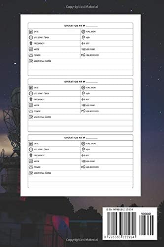 Amateur radio logbook: Logbook for amateur radio operators|Amateur radio operator station log book |ham radio gifts for men|ham radio log ... notebook|gifts for ham radio operators by Mosi Roffee