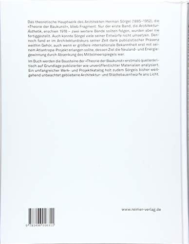 Die Theorie Der Baukunst Von Herman Sorgel: Entwurfe Einer Architekturwissenschaft (German Edition) by Rainer Schutzeichel