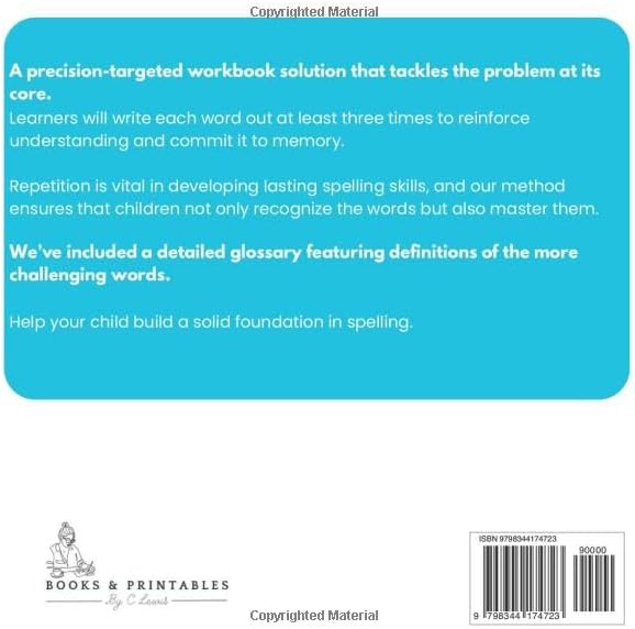 Spelling Workbook Grade 2 & Grade 3: Learn to Read and Spell by C Lewis